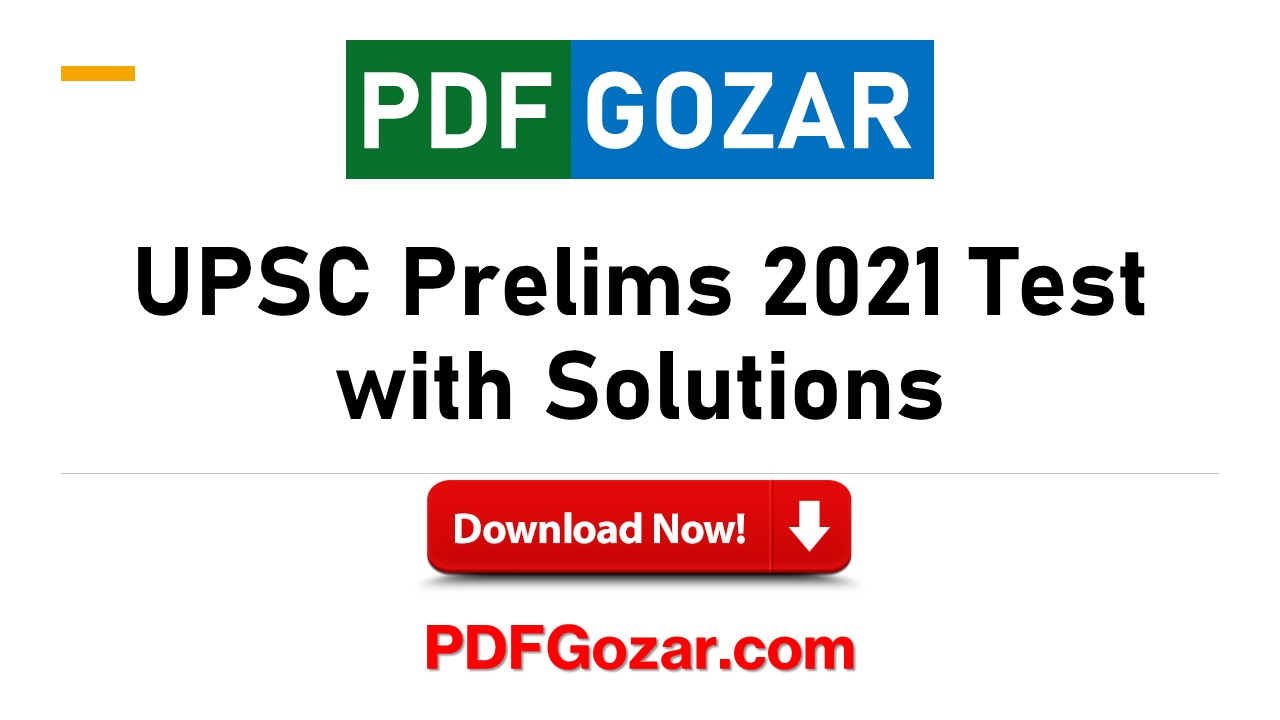 UPSC Prelims Test Series 2021