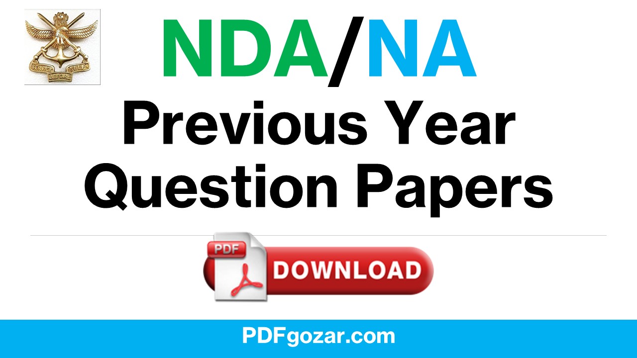 NDA question Paper 2021 PDF download