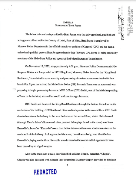 Kohberger Affidavit pdf
