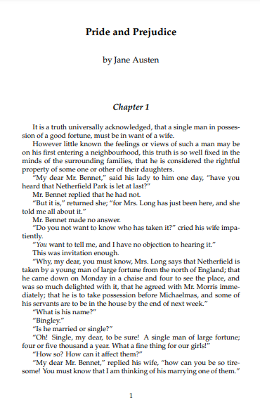 Pride and Prejudice PDF