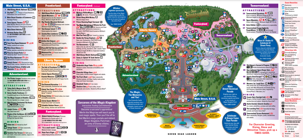 Magic Kingdom Park Map