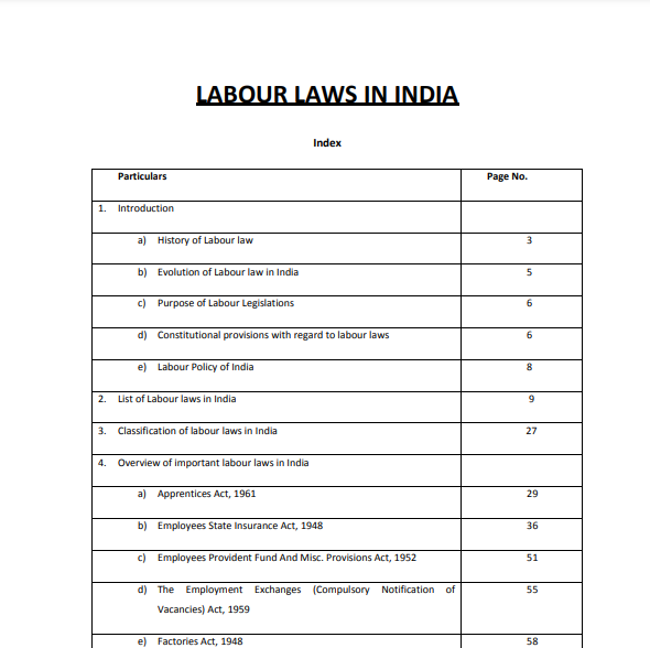 Download Labour Law India PDF