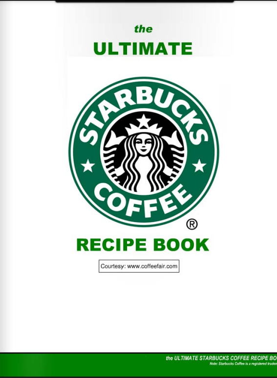 Starbucks recipe book