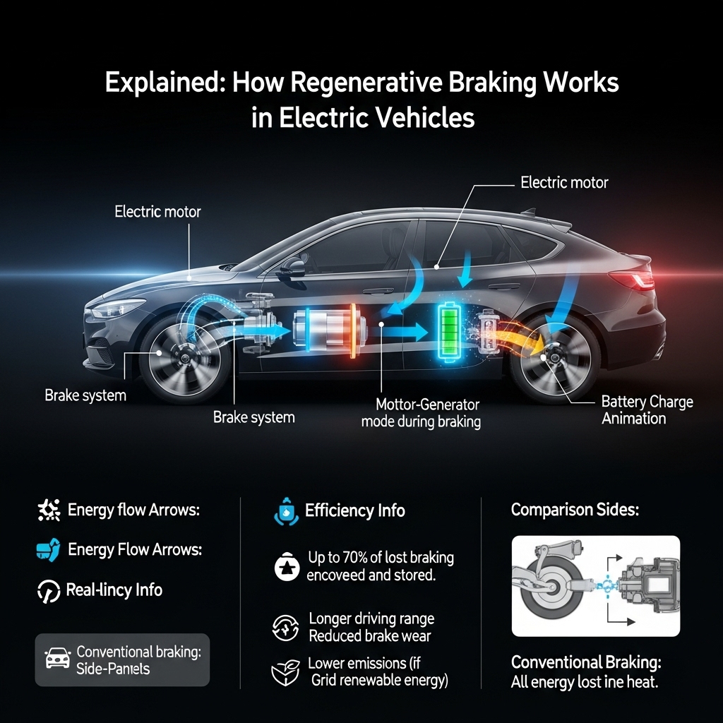 Explained: How Regenerative Braking Works in Electric Vehicles - Features Overview