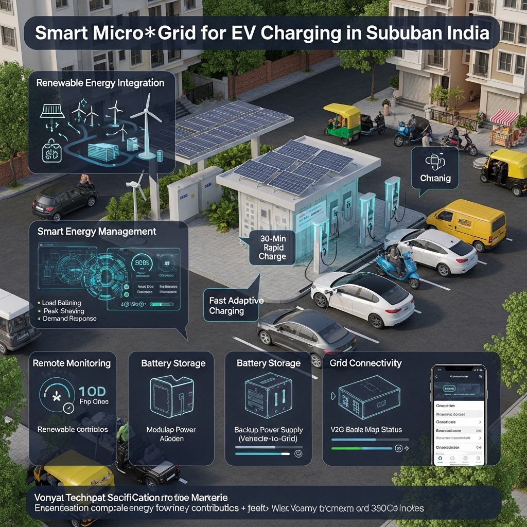 Smart Micro‑Grid for EV Charging in Suburban India - Features Overview