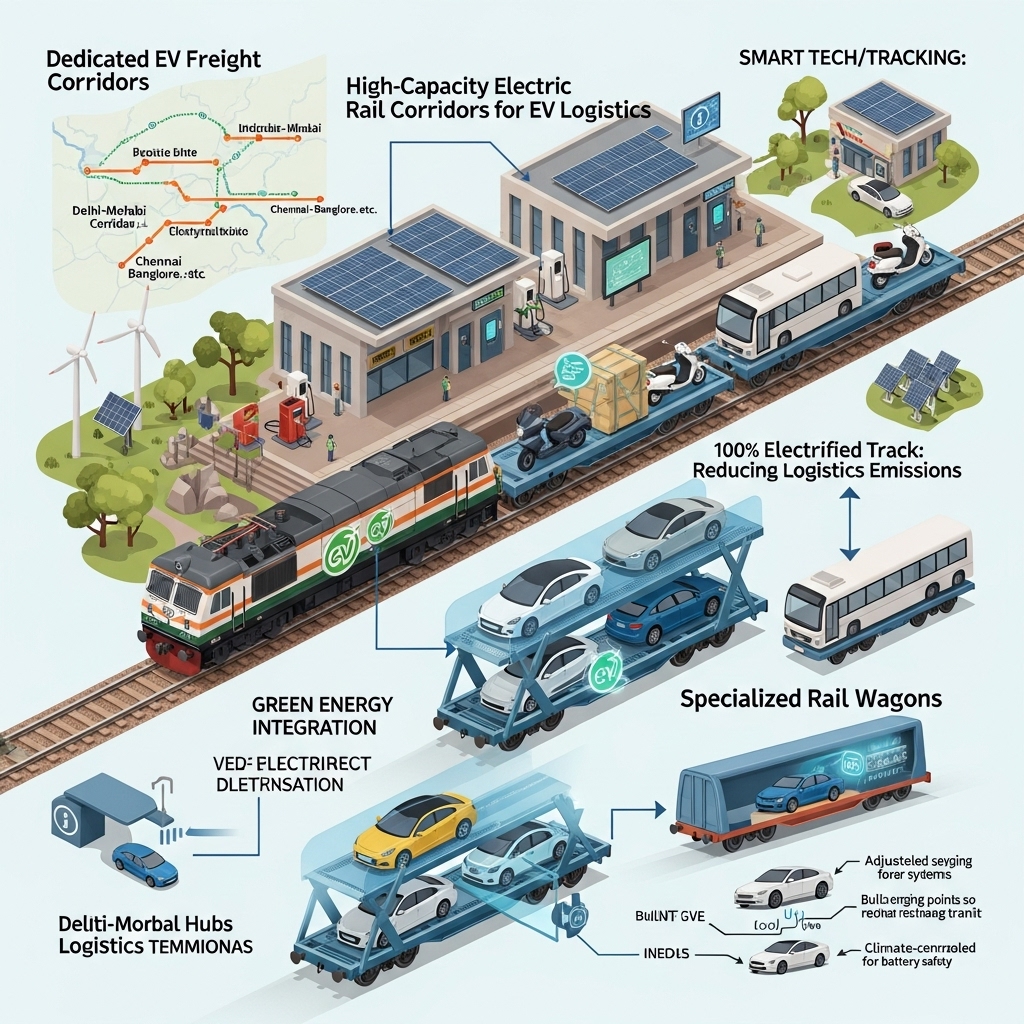 How Indian Rail Networks Could Support EV Logistics - Features Overview