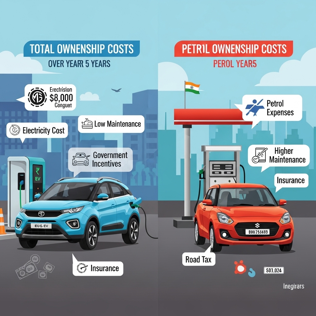 EV vs Petrol Car in India: Which Is Cheaper to Own in 2025? - Supporting Image