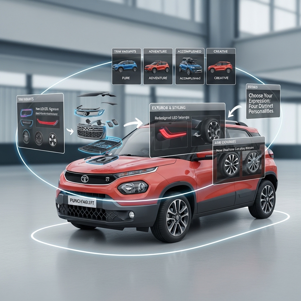 Tata Punch facelift features list: trims, tech, and amenities - Features Overview