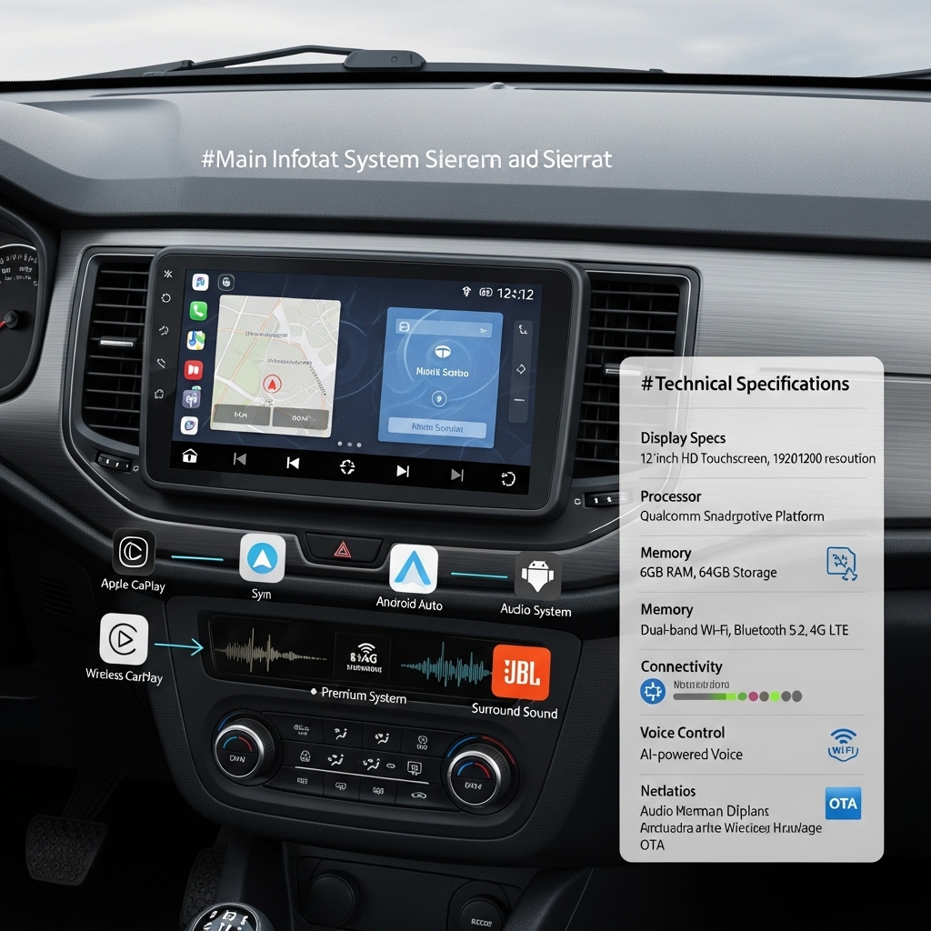 Tata Sierra Infotainment System and Connectivity - Features Overview