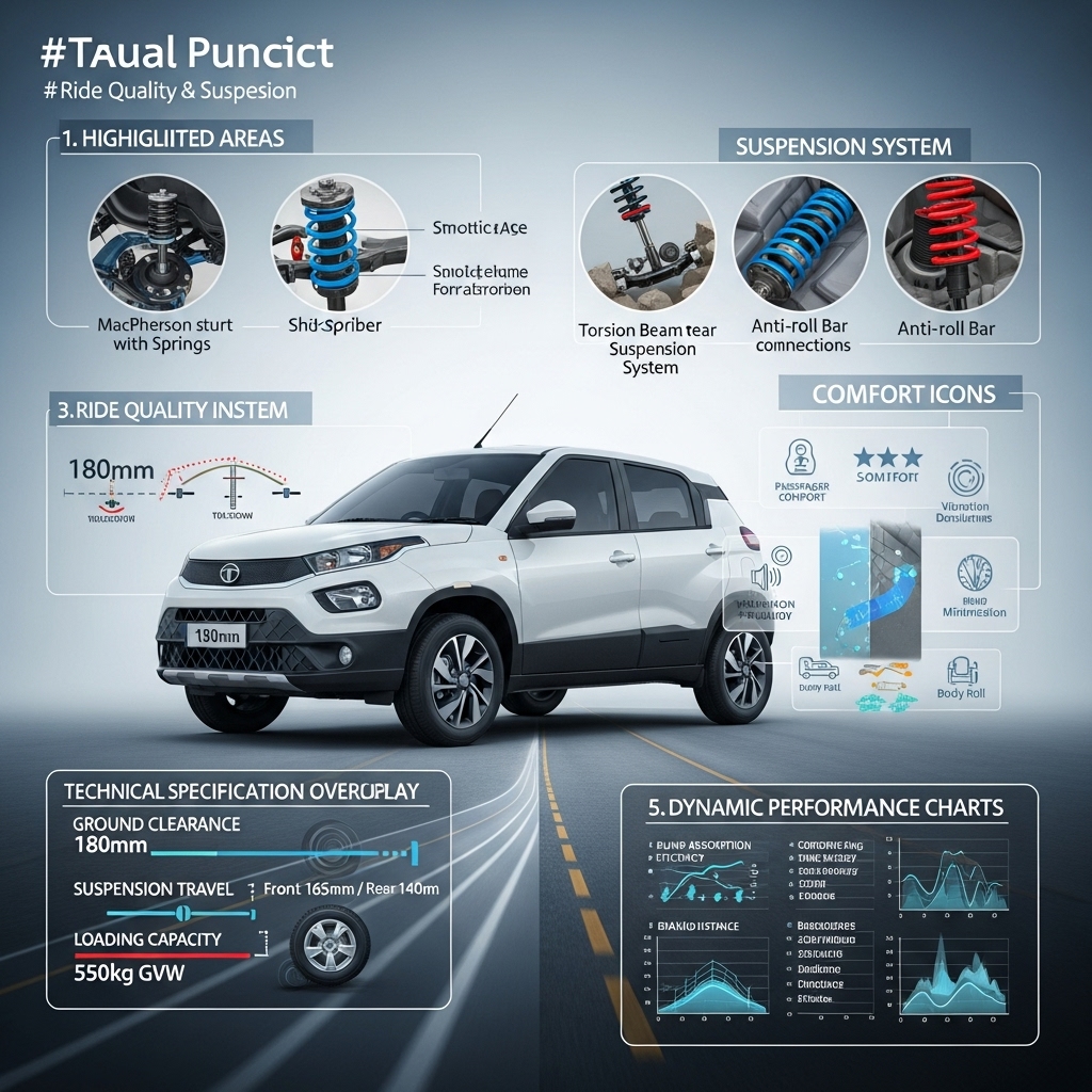 Tata Punch Facelift Ride Quality and Suspension Review - Features Overview