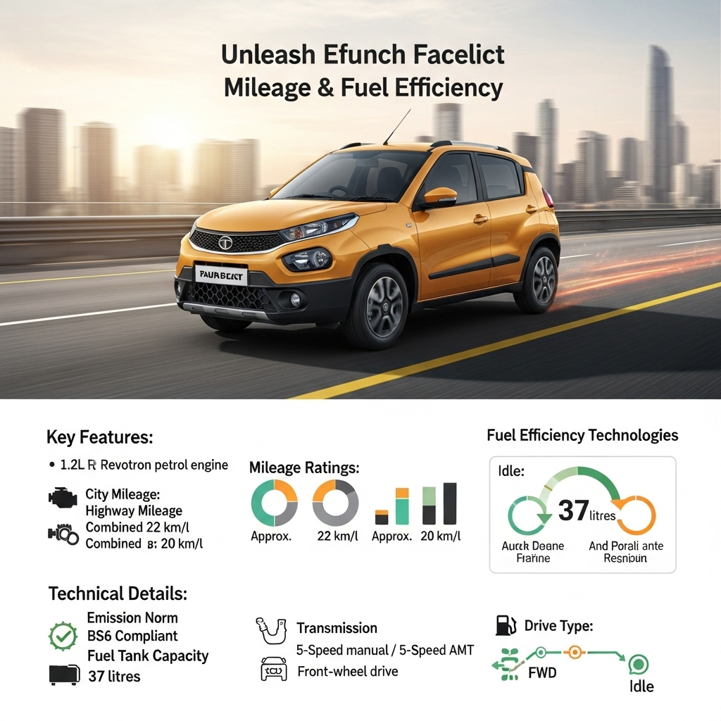 Tata Punch Facelift Mileage and Fuel Efficiency - Features Overview