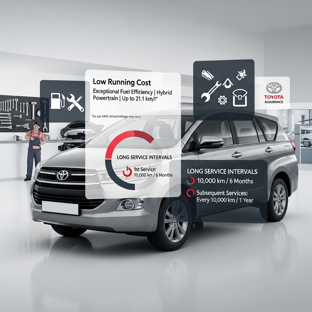 Toyota Innova Hycross Service Cost and Maintenance - Features Overview