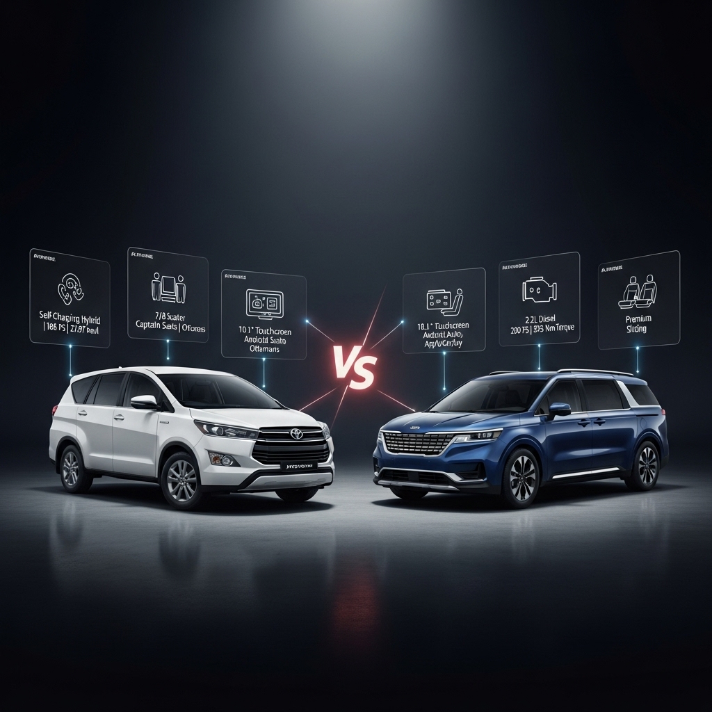 Toyota Innova Hycross vs Kia Carnival Comparison - Features Overview