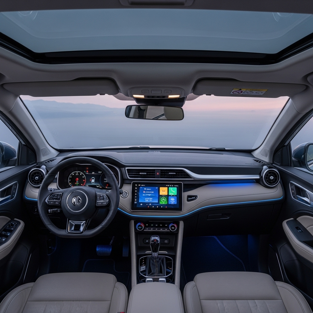 MG Hector Facelift Interior Features and Screens - Features Overview
