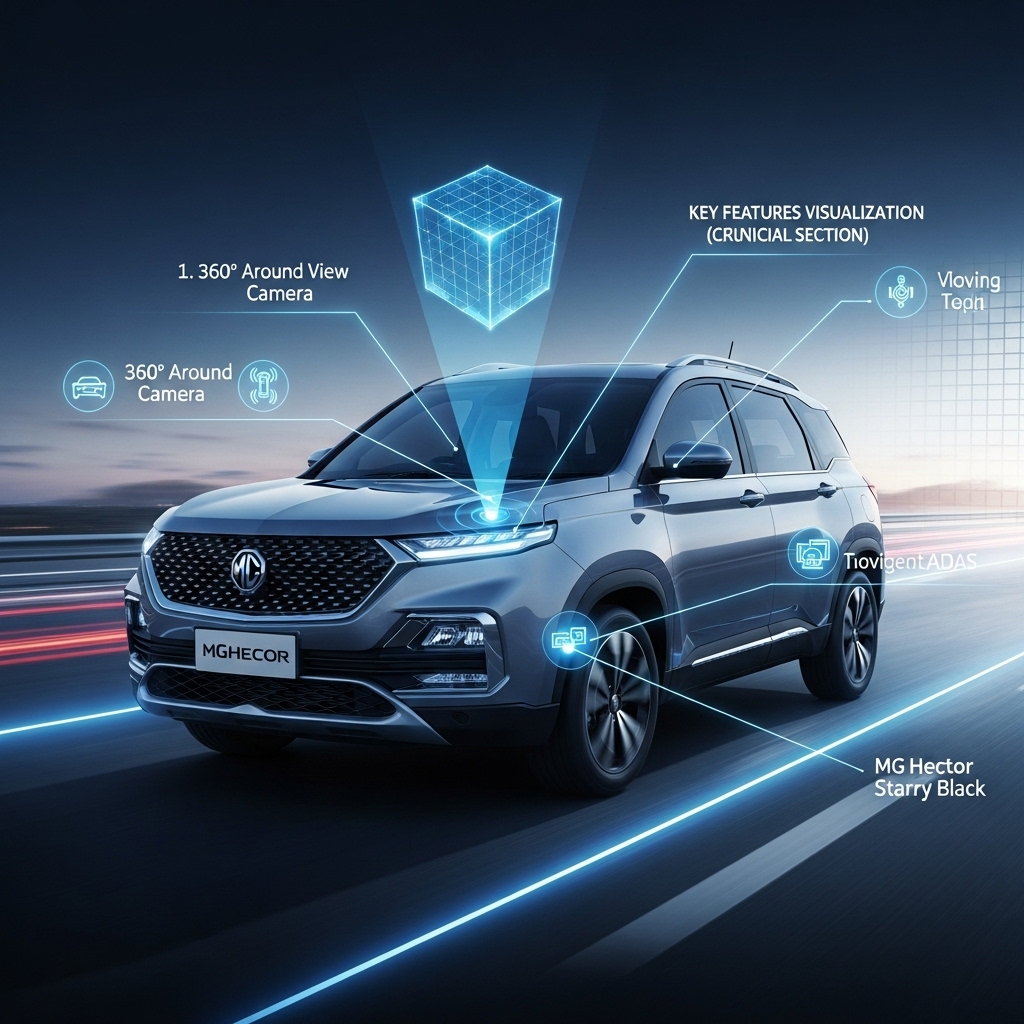 MG Hector Facelift Safety Features and ADAS - Features Overview