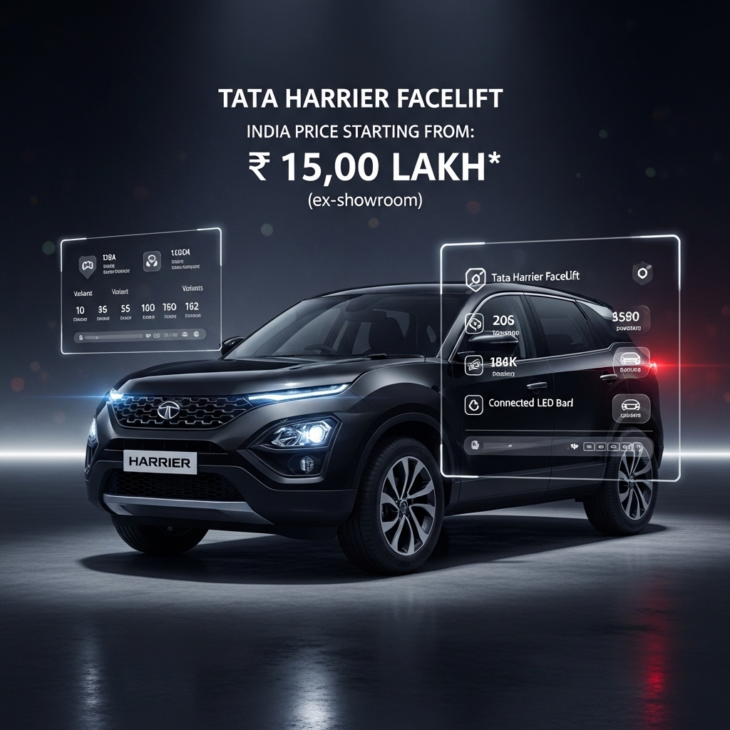 Tata Harrier Facelift Price and Variants in India - Features Overview