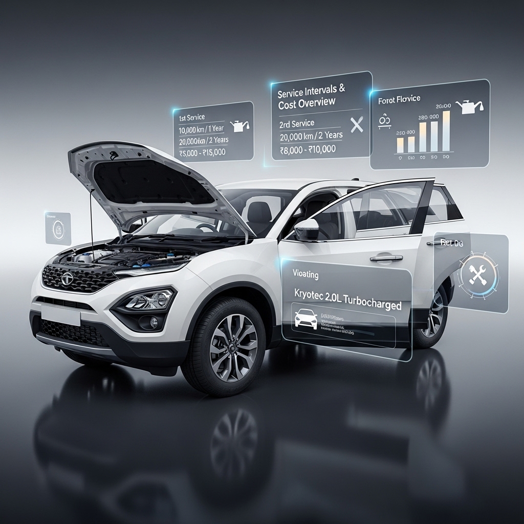 Tata Harrier Facelift Service Cost and Maintenance - Features Overview