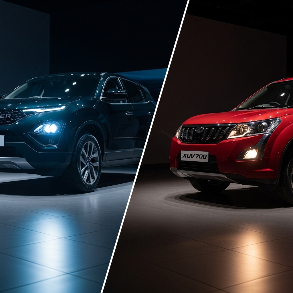Tata Harrier Facelift vs Mahindra XUV700 Comparison - Features Overview