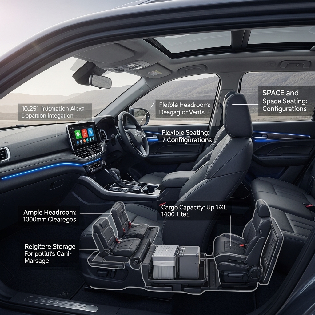 Mahindra XUV700 Interior Features and Space - Features Overview