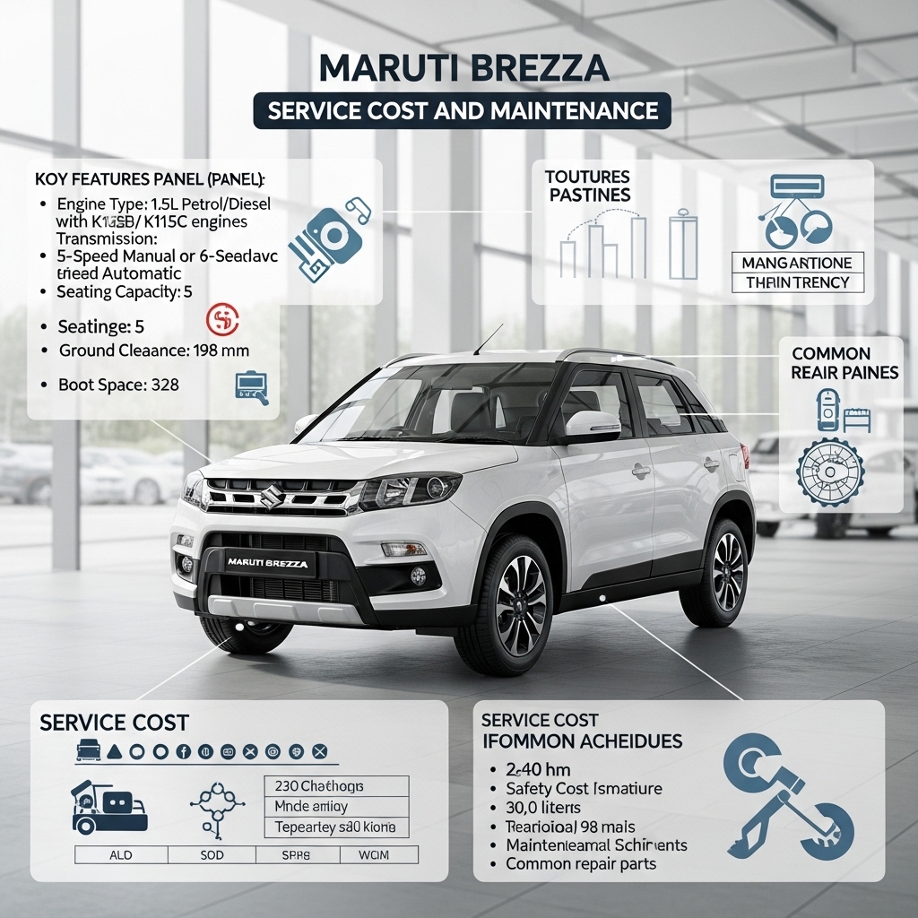 Maruti Brezza Service Cost and Maintenance - Features Overview