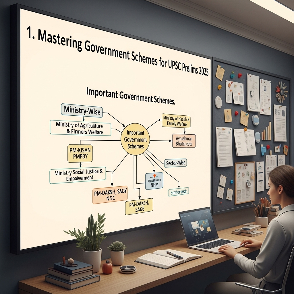 Important Government Schemes for UPSC Prelims 2025 - Study Strategy