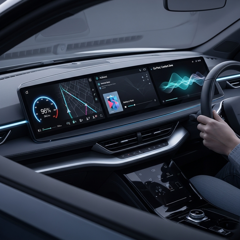 Tata Sierra interior design and three-screen dashboard - Supporting Image