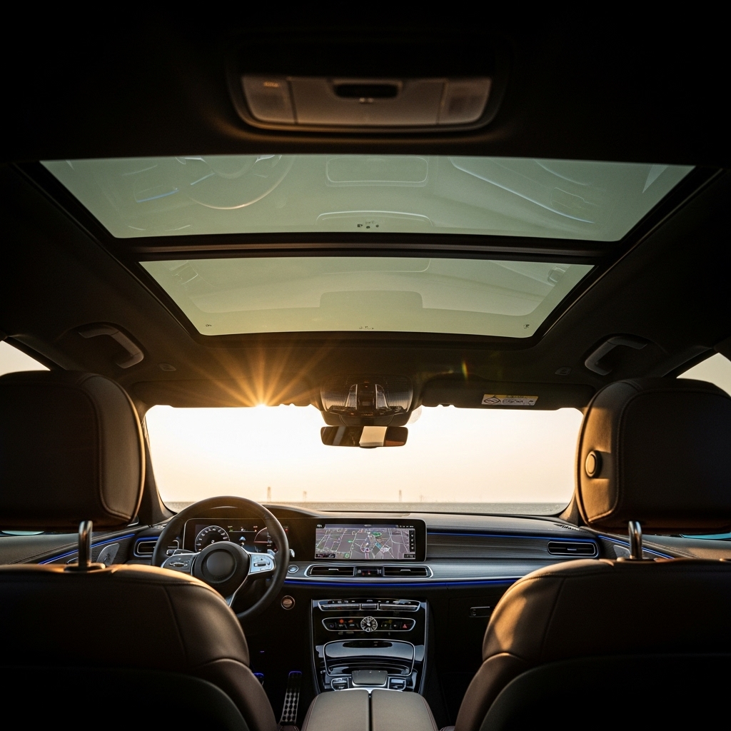 Interior upgrades: screen size, digital cluster, and sunroof - Supporting Image