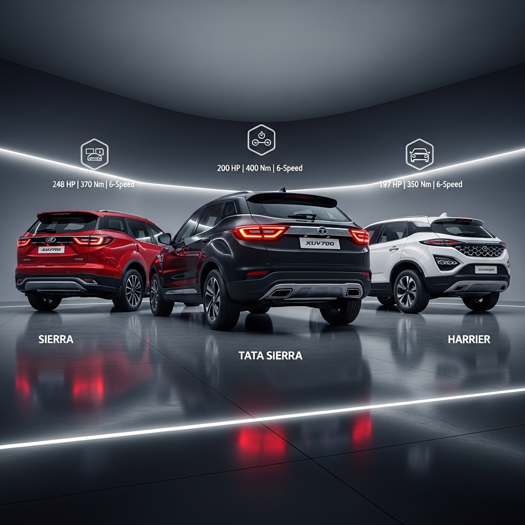 Tata Sierra Competitors Comparison: XUV700, Scorpio N, Harrier - Supporting Image