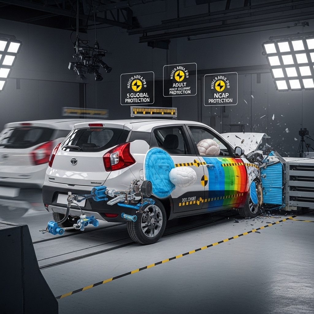 Tata Punch Facelift Safety Rating and Crash Test Report - Supporting Image