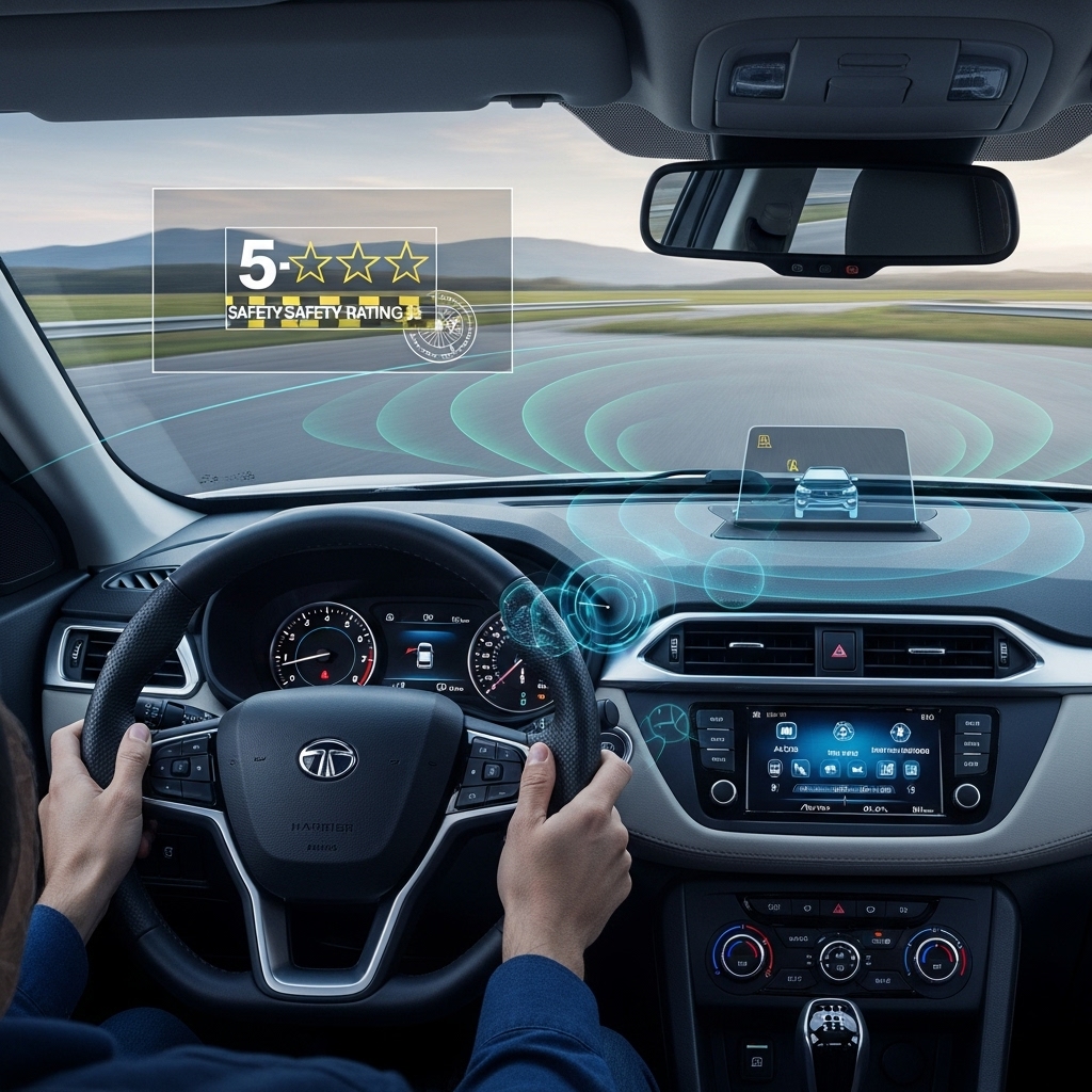 Tata Harrier Facelift Safety Rating and ADAS Features - Supporting Image