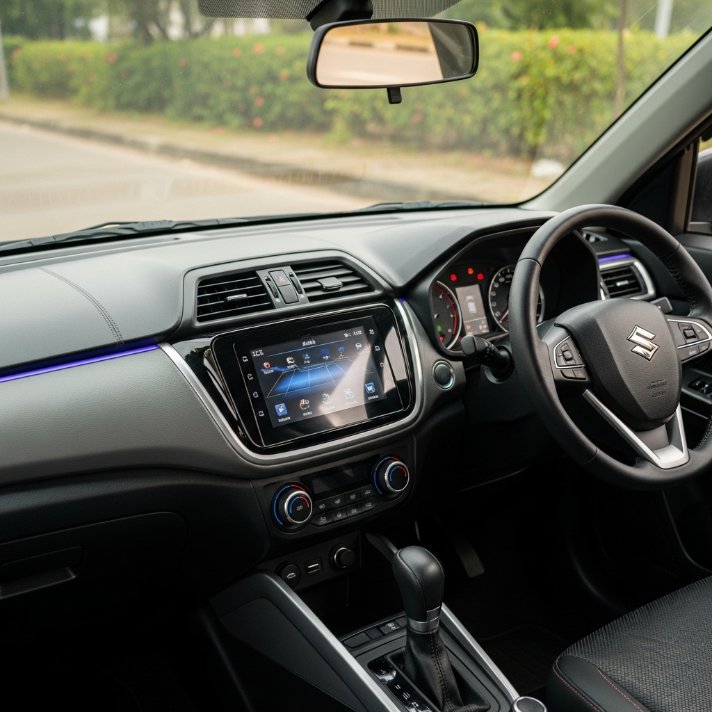 Maruti Brezza Interior Features and Screen Review - Supporting Image