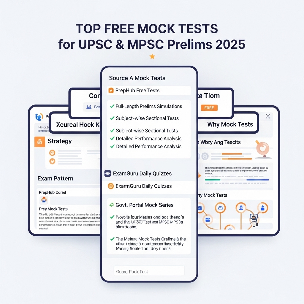 Top Free Mock Tests for UPSC & MPSC Prelims 2025 - Success Tips
