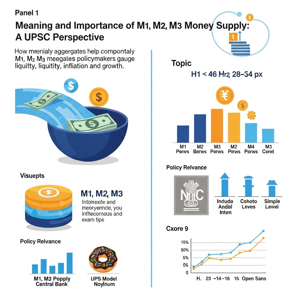 Complete Guide: Meaning & Importance of M1-M2-M3 Money UPSC - Detailed Guide