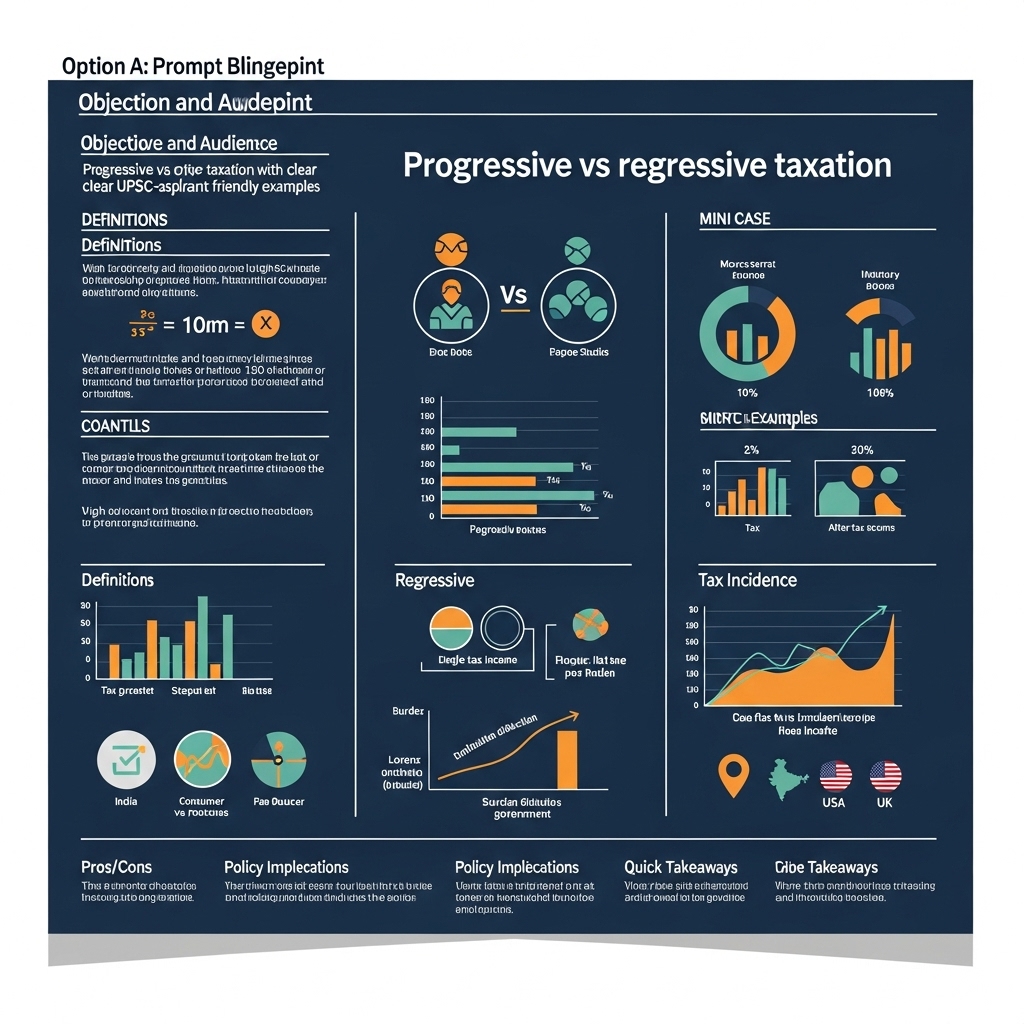 Ultimate Guide to Progressive vs Regressive Taxation (UPSC) - Detailed Guide