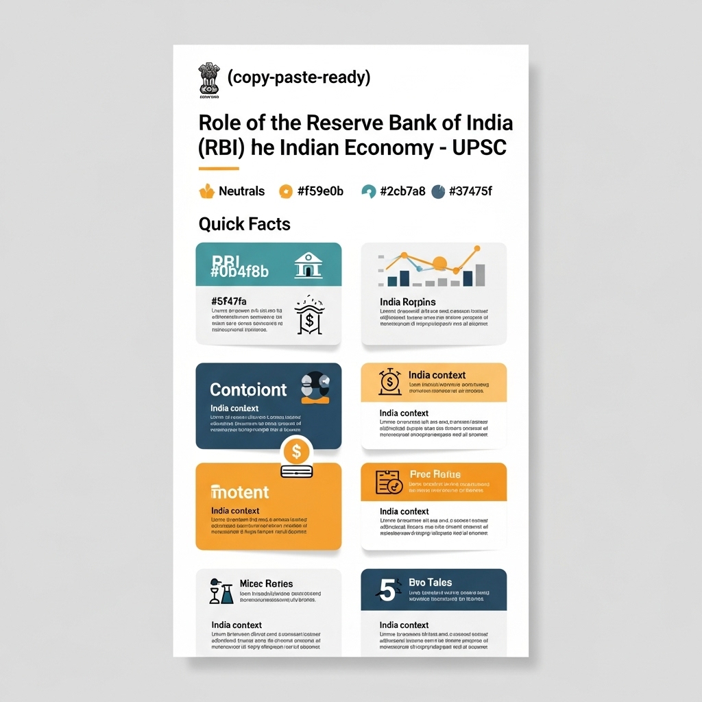 Ultimate Guide to RBI's Role in India's Economy for UPSC - Detailed Guide