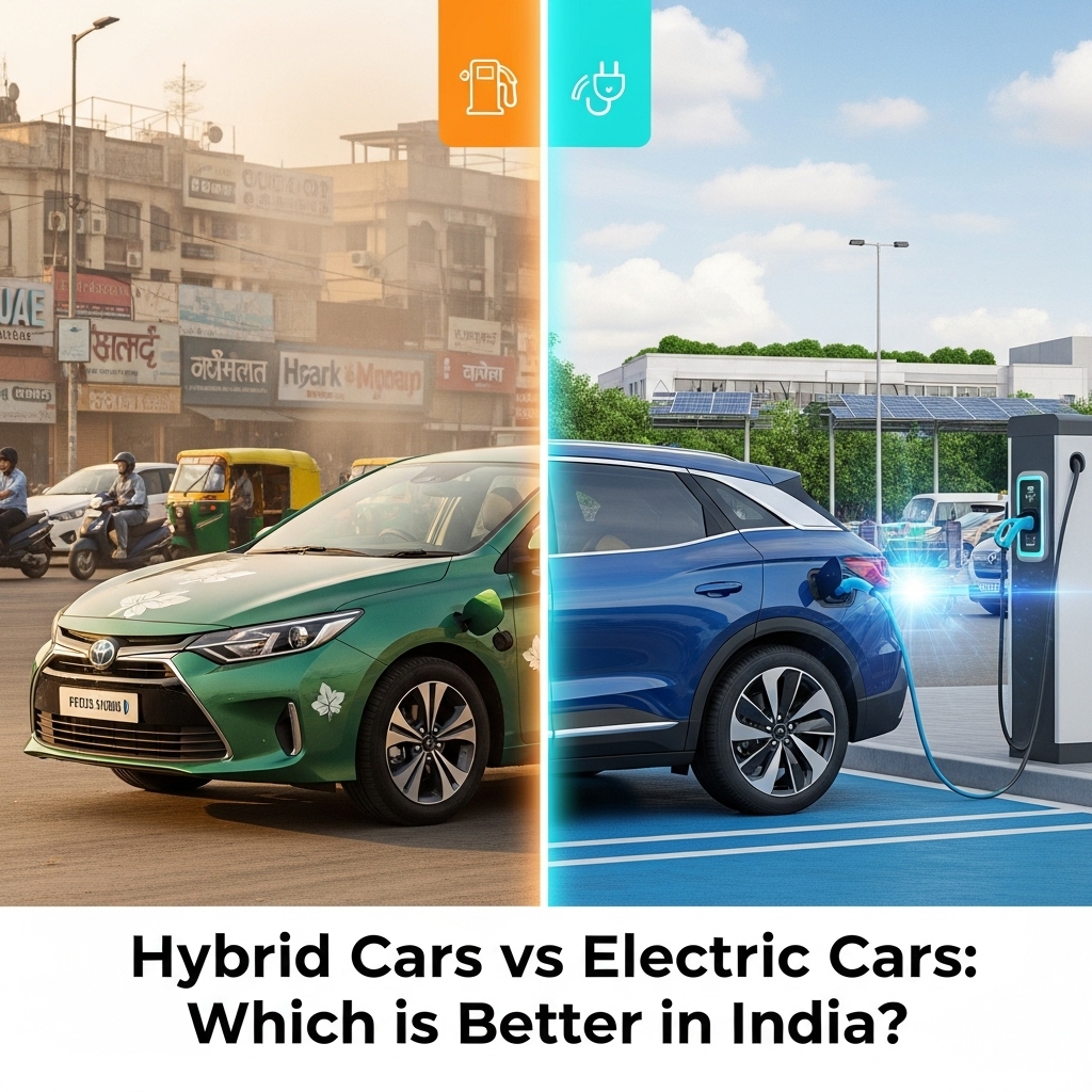hybrid cars vs electric cars which is better in India - Featured Image
