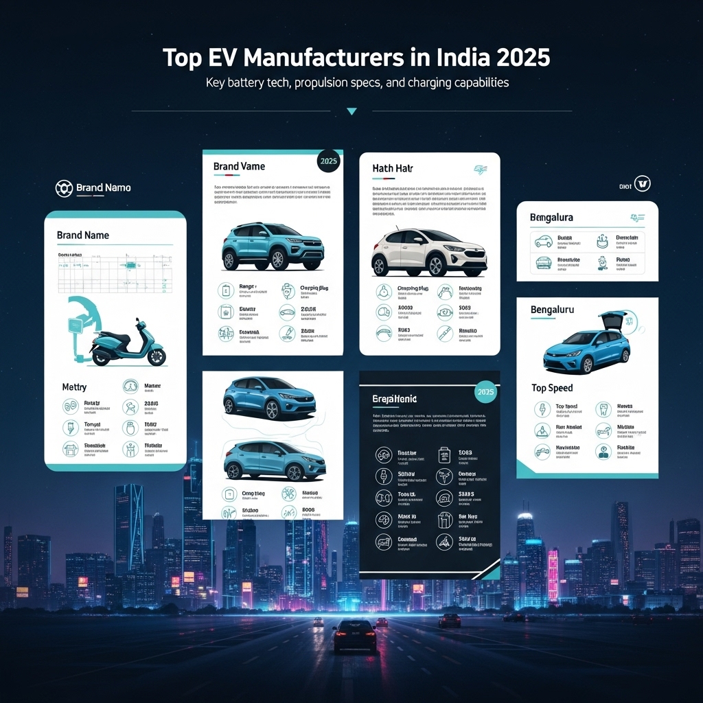 top ev manufacturers in India 2025 - Features Overview