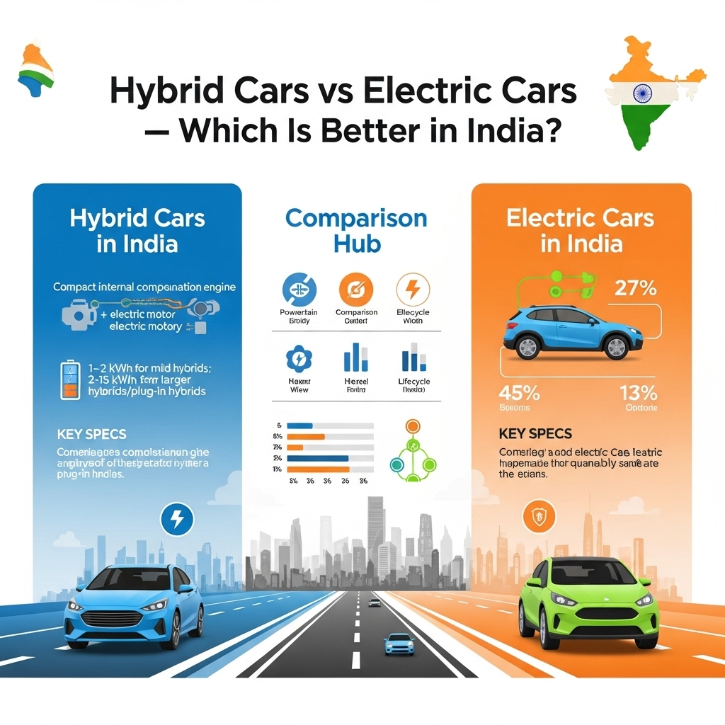 hybrid cars vs electric cars which is better in India - Features Overview