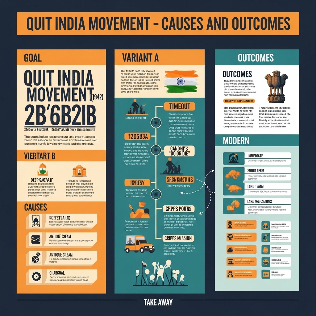 Quit India Movement - causes and outcomes - Practical Guide
