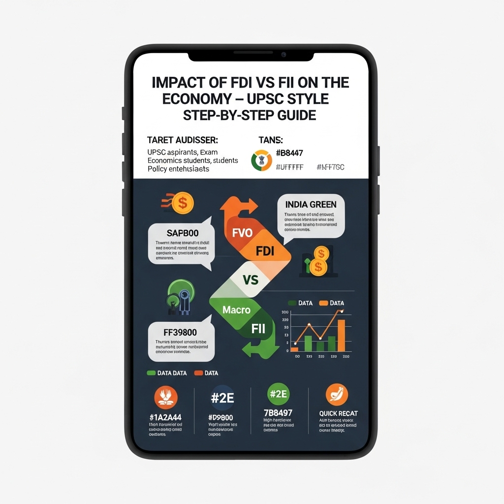 Ultimate Guide to FDI vs FII in India's Economy for UPSC - Practical Implementation