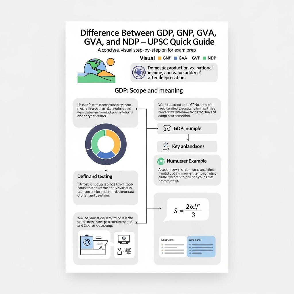 Ultimate Guide: Difference Between GDP, GNP, GVA & NDP UPSC - Practical Implementation
