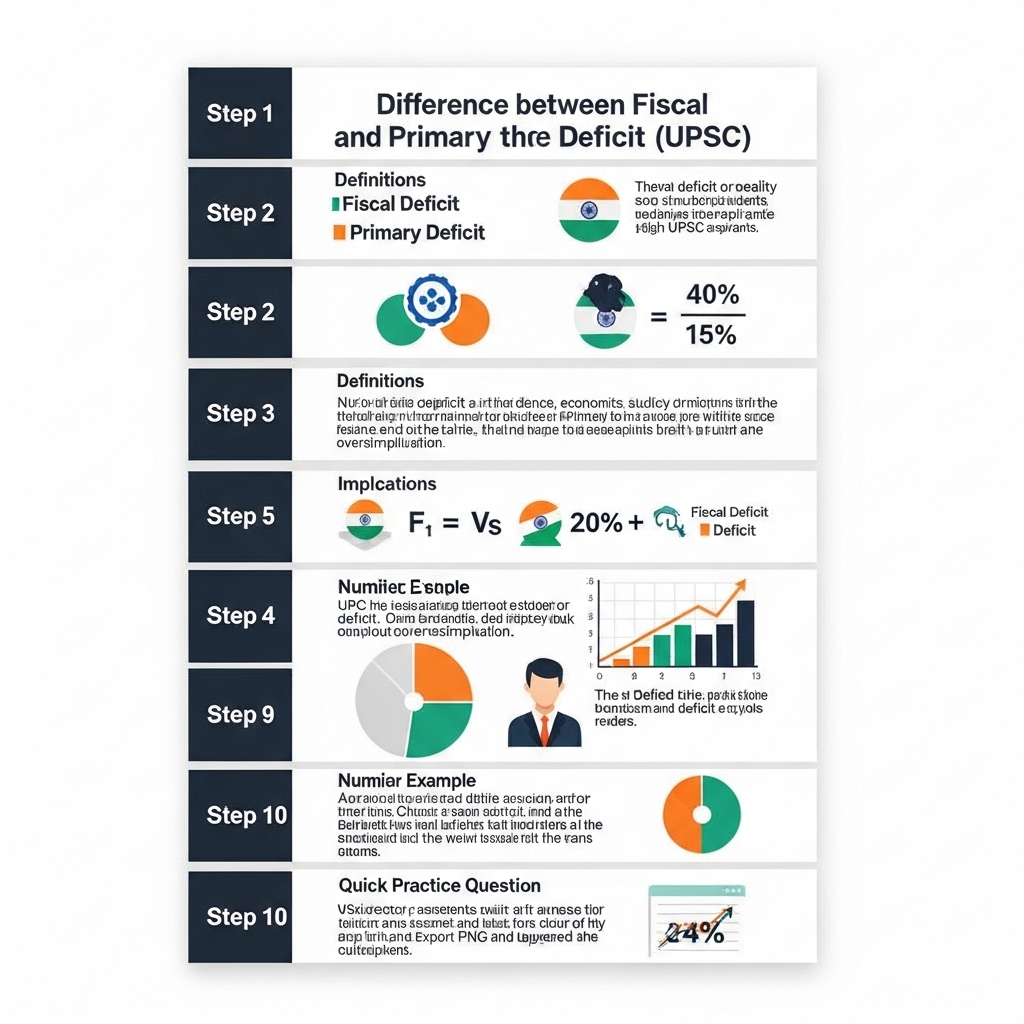 Complete Guide to Fiscal vs Primary Deficit (UPSC) - Practical Implementation