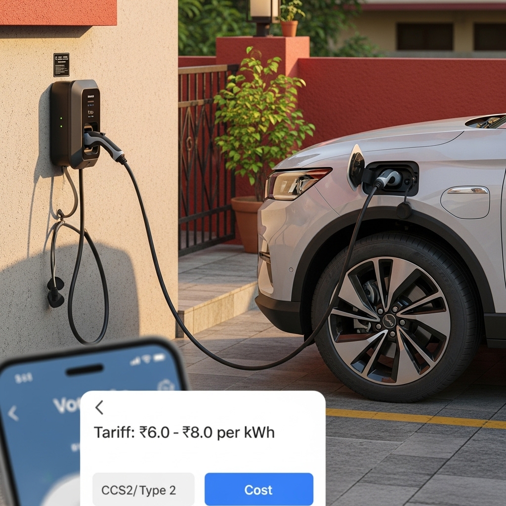 home charging setup for electric cars cost India - Supporting Image