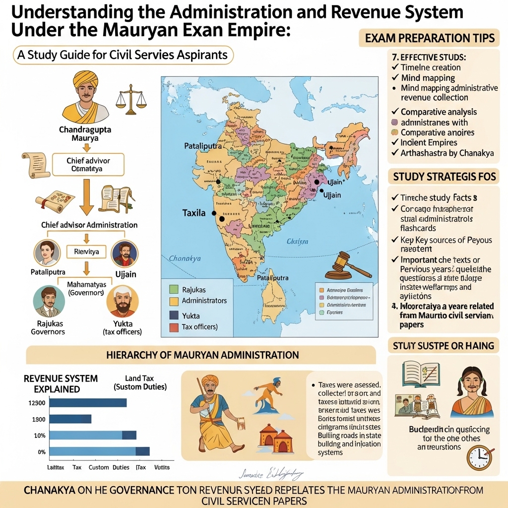 administration and revenue system under Mauryan Empire - Study Strategy