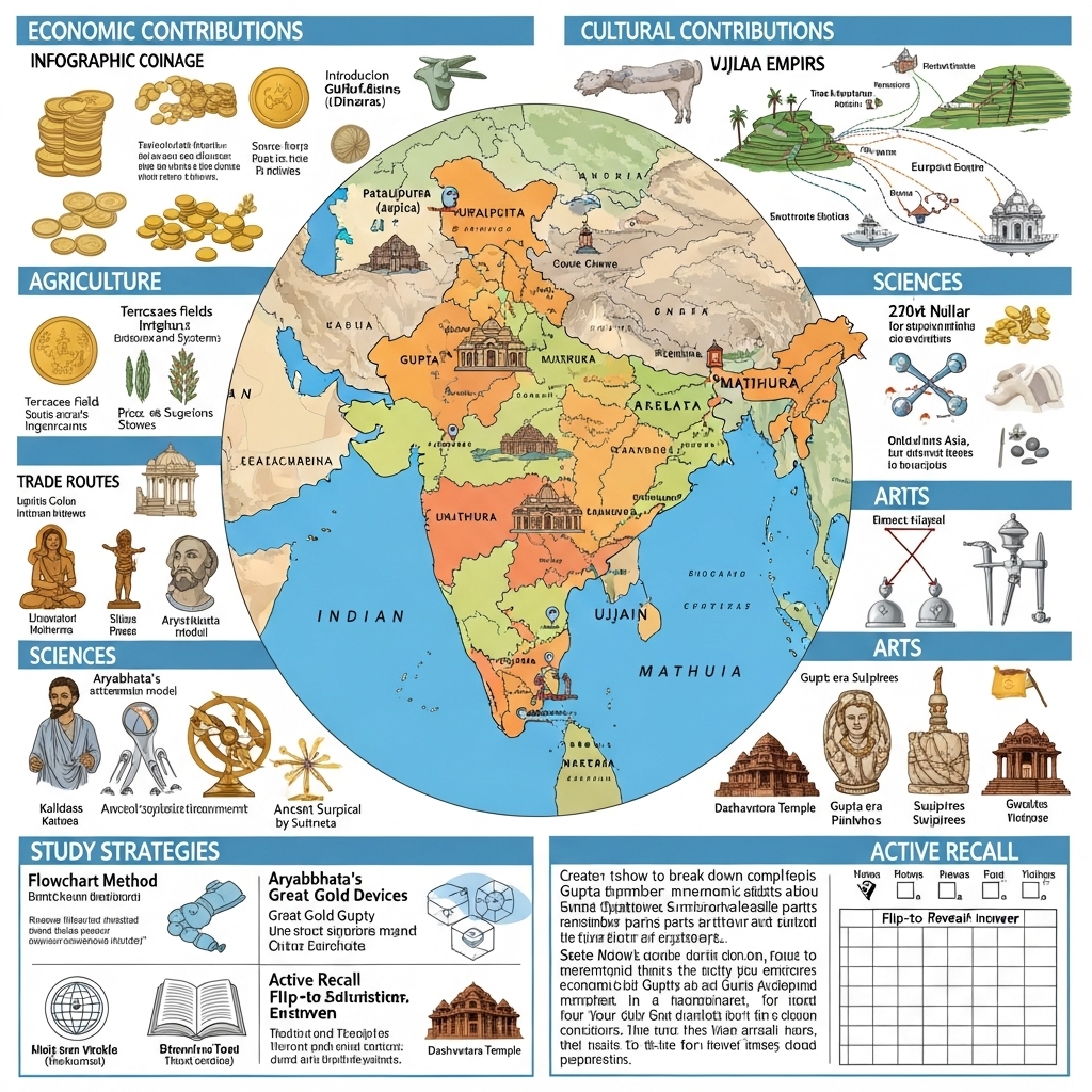 economic and cultural contributions of Gupta dynasty - Study Strategy