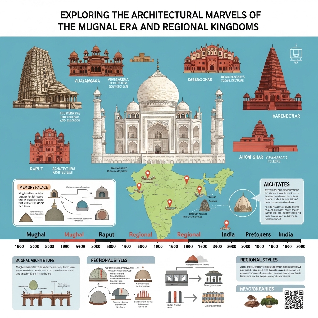 architecture under the Mughals and regional kingdoms - Study Strategy