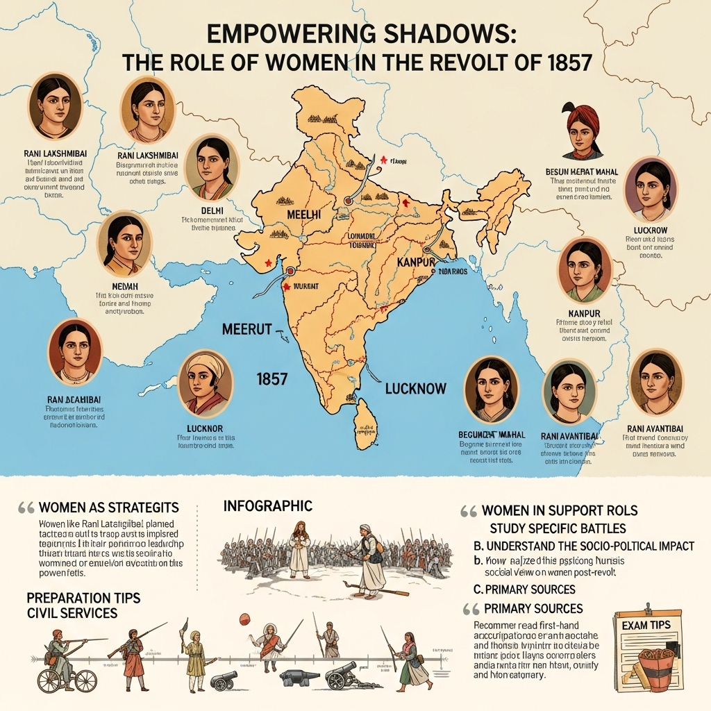 role of women in the Revolt of 1857 - Study Strategy