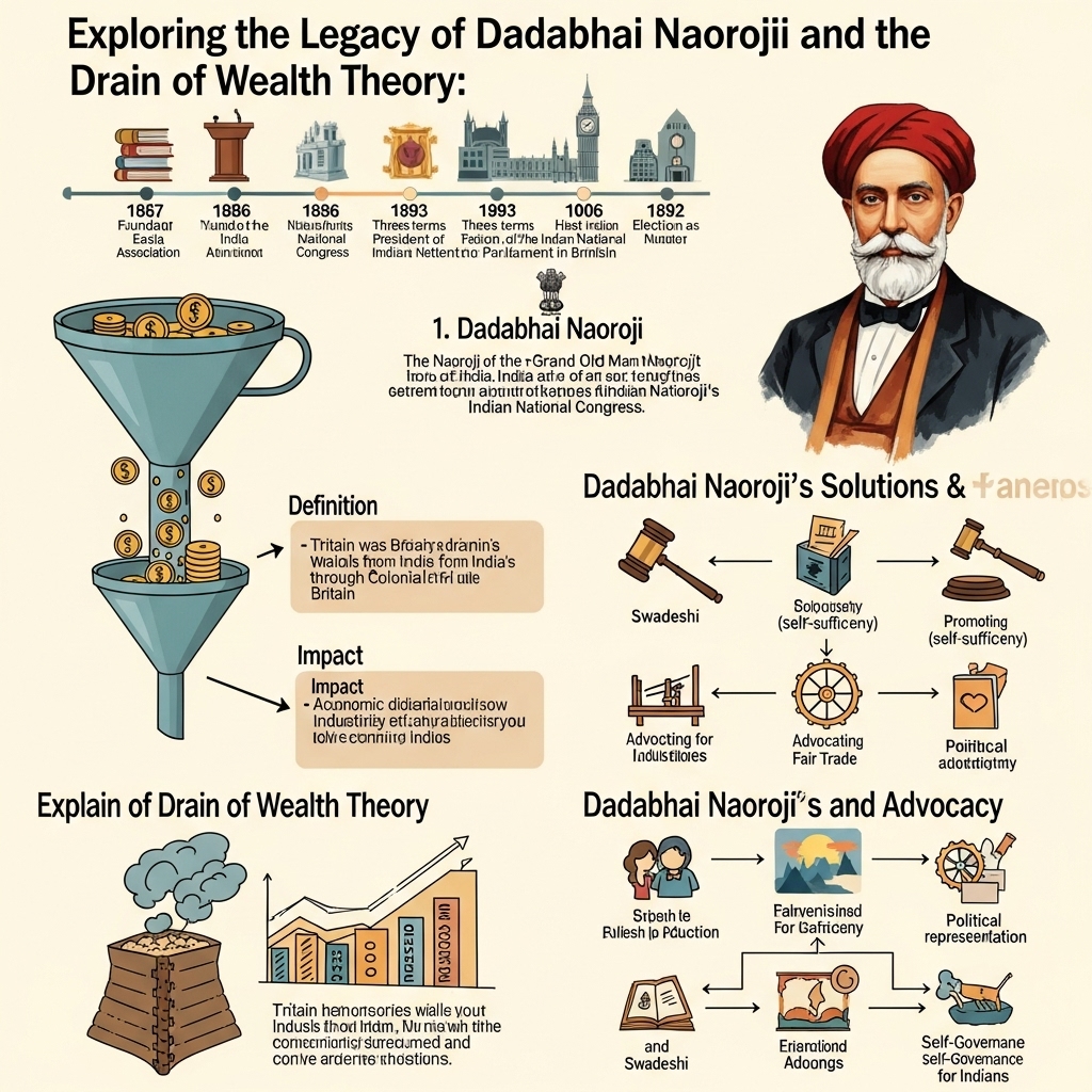 role of Dadabhai Naoroji and Drain of Wealth theory - Study Strategy