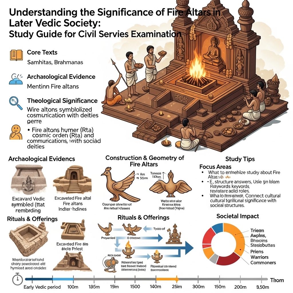 significance of fire altars in Later Vedic society - Study Strategy