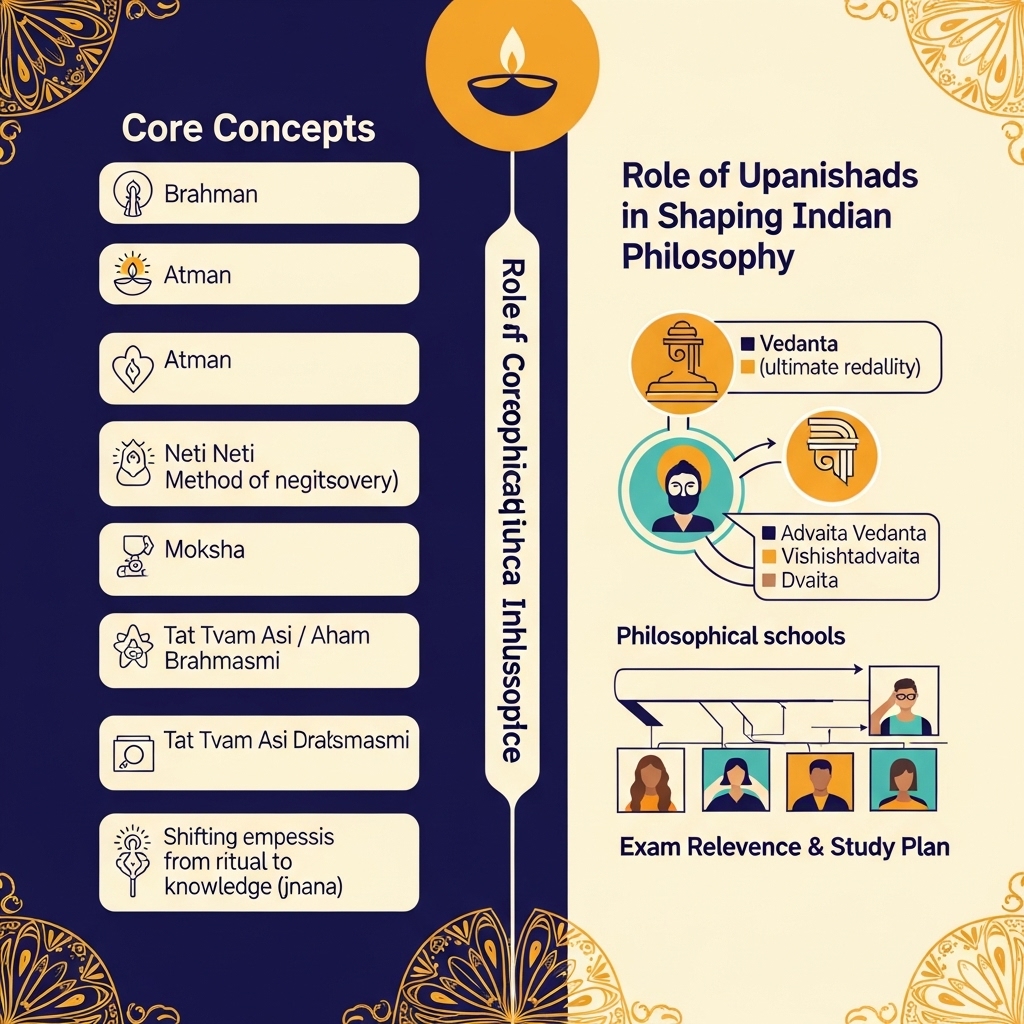 role of Upanishads in shaping Indian philosophy - Study Strategy